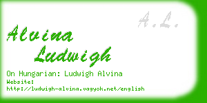 alvina ludwigh business card